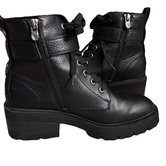 Blowfish Malibu Jagger Vegan Lug Sole Combat Boots Black Size 9 M EUC - Picture 4 of 12